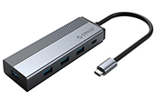 Bộ chia Hub ORICO | Bộ chia USB HUB 5 trong 1 type C ORICO 5SXA-GY