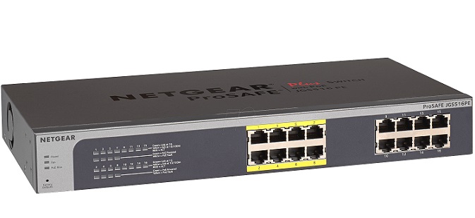 16-Port Gigabit Plus with 8-Port PoE Switch NETGEAR JGS516PE