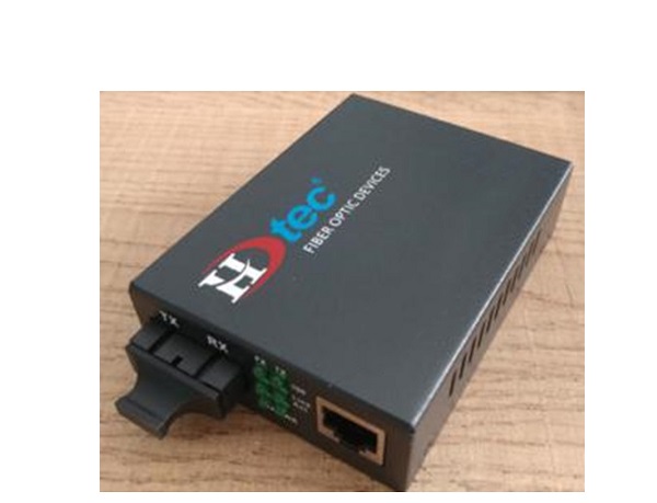 Bộ chuyển đổi 2 Core Quang HDTEC Converter 2 core Quang 1 Port 1G