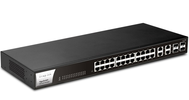 28-Port Gigabit Smart Switch DrayTek VigorSwitch G1282