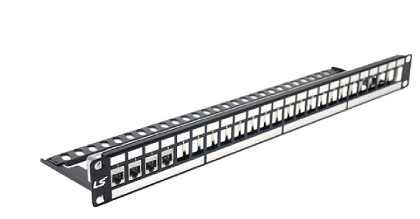 24-port Category 6A Shielded Patch Panel LS (LS-PP-SC6A-24P-WM-ERI)