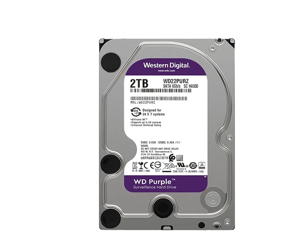 Ổ cứng chuyên dụng 2TB WESTERN PURPLE WD22PURZ