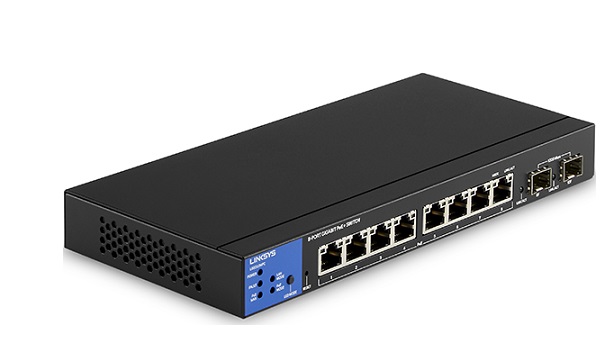 8-Port GE PoE + 2-Port Gigabit SFP Managed Switch LINKSYS LGS310MPC