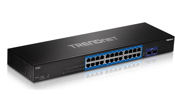 24-Port Gigabit + 2-Port 10G SFP+ Switch TRENDnet TEG-30262