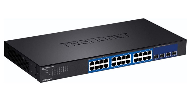 24-Port Gigabit + 4-Port 10G SFP+ Switch TRENDnet TEG-30284