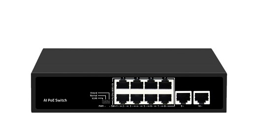 8-Port 10/100M PoE Switch ICANTEK ICAN8-120-2N