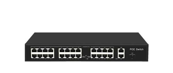 24-Port 10/100M PoE Switch ICANTEK ICAN24-300-21GS