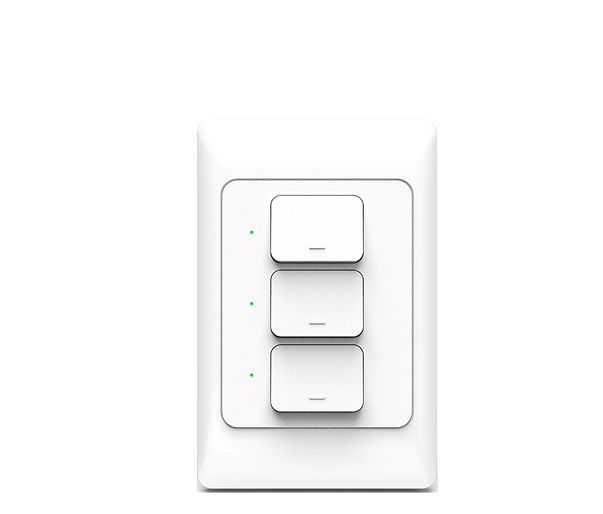 Công tắc Wifi phím bấm cơ 3 Gang ICANTEK KS-811-3