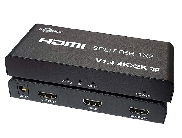 Bộ chia HDMI 1 ra 2 V1.4b Golden Konek