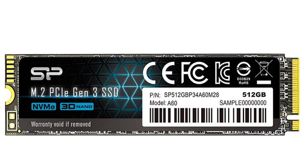 Ổ cứng Silicon Power M.2 2280 PCIe SSD A60 512GB