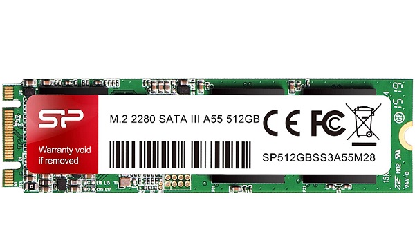 Ổ cứng Silicon Power M.2 2280 SATA SSD A55 512GB