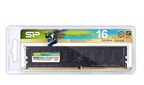 RAM PC Silicon Power DDR4-2666 CL19 UDIMM 16GB