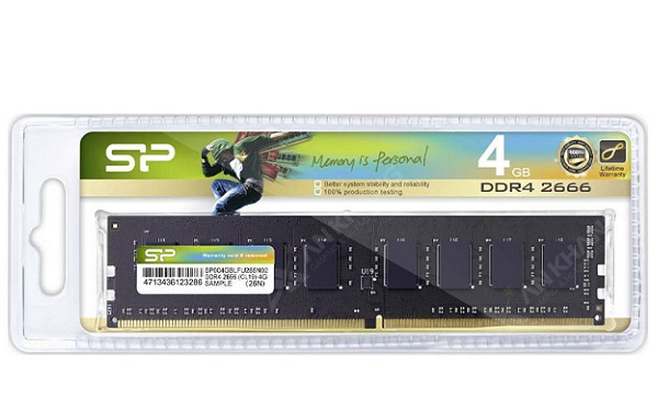 RAM PC Silicon Power DDR4-2666 CL19 UDIMM 4GB