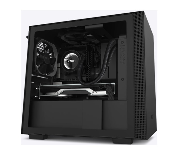 Mini-ITX Case with Tempered Glass NZXT H210 MATTE BLACK