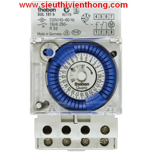 Công tắc hẹn giờ dạng cơ THEBEN SUL 181 h 24V