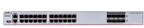 24-Port 10/100/1000BASE-T + 8-Port 1G/10G SFP+ Switch RUIJIE RG-S5760C-24GT8XS-X