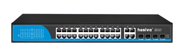 Media Converter Unmanaged Fiber Switch HASIVO S5800-24G-4TC