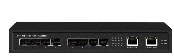 Media Converter Unmanaged Fiber Switch HASIVO SW8208SFP