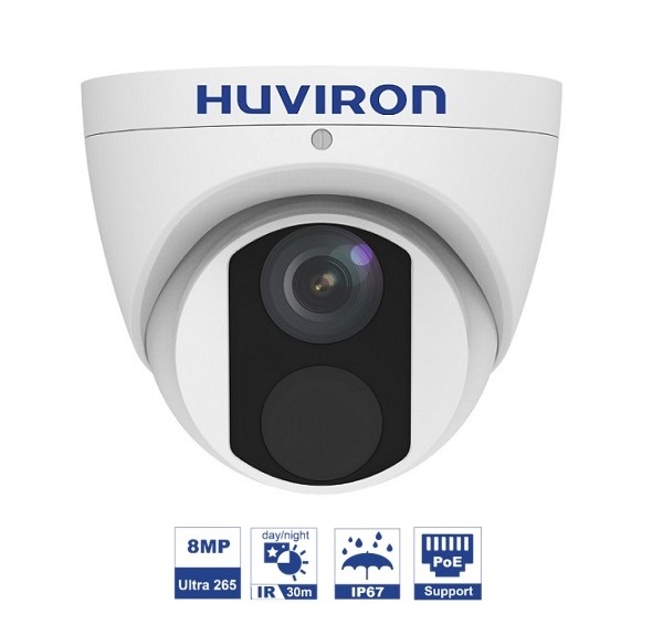 Camera IP Dome hồng ngoại 8.0 Megapixel HUVIRON HU-ND822/I3E