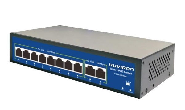 8-port 10/100M PoE Switch HUVIRON F-SP3-8F2F-BL