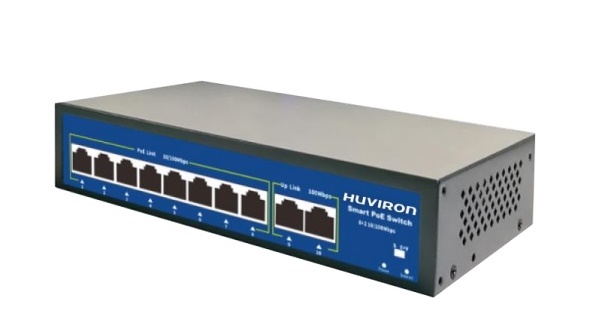 8-port 10/100M PoE Switch HUVIRON F-SP3-8F2G-BL