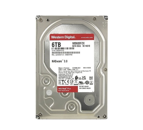 Ổ cứng chuyên dụng 6TB WESTERN RED WD60EFZX