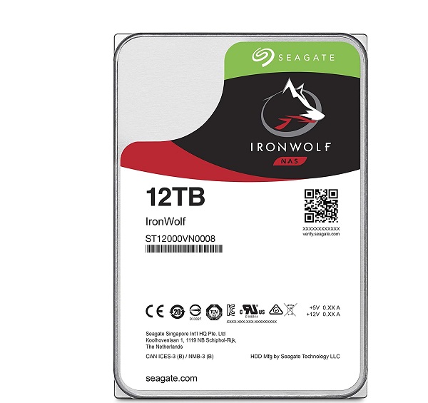 Ổ cứng chuyên dụng 12TB SEAGATE IronWolf ST12000VN0008