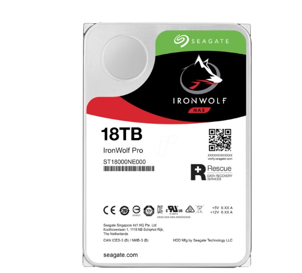 Ổ cứng chuyên dụng 18TB SEAGATE IronWolf Pro ST18000NE000