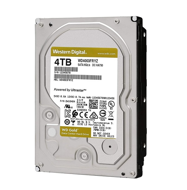 Ổ cứng HDD 4TB Western Gold WD4003FRYZ