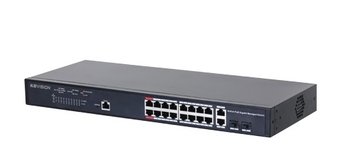 16-port Gigabit Managed Switch KBVISION KX-CSW16-PFG-230