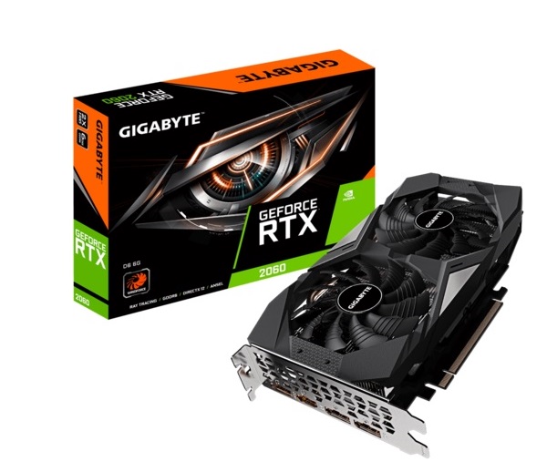 Graphics Card GIGABYTE GeForce RTX 2060 D6 6GB GV-N2060D6-6GD