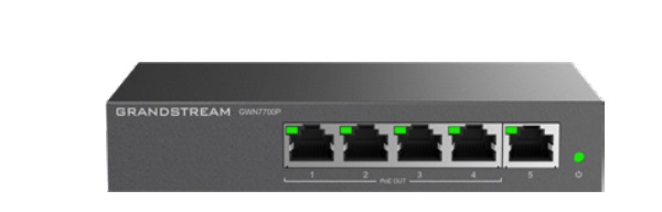 5-Port Gigabit PoE Unmanaged Network Switch Grandstream GWN7700P