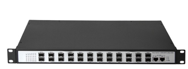 Bộ chuyển đổi Quang HDTEC Ethernet Converter 24P SFP + 2 RJ45 1G