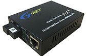 Switch PoE G-NET | 1-Port 10/100/1000Base-TX PoE Switch G-NET G-PMC-1GX1GP-SC20SA/B