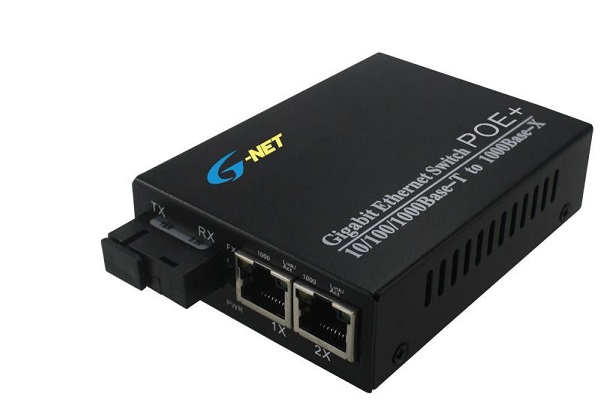 2-Port 10/100/1000Base-TX PoE Switch G-NET G-PES-1GX2GP-SC20S