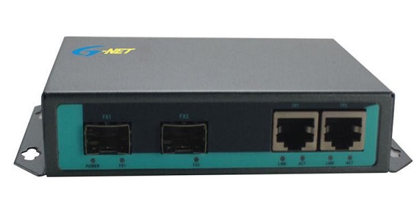 2-Port 10/100/1000Base-TX PoE Switch G-NET G-PES-2GX2GP-SFP