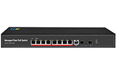 Switch PoE G-NET | 8-port GE + 2-port GE SFP PoE Managed Switch G-NET GX-MPS-2GX8GPU-SFP