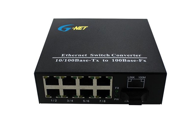 8-port 10/100Base-TX Ethernet Switch G-NET G-UES-1FX8TX-SC20A/B