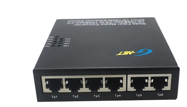 6-port 10/100Base-TX Ethernet Switch G-NET G-UES-2FX6TX-SC20