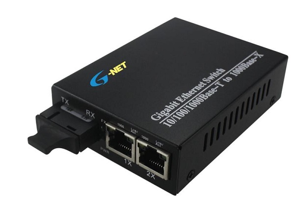 2 x 10/100/1000Base-TX Ethernet Switch G-NET G-UES-1GX2GT-SC20A/B