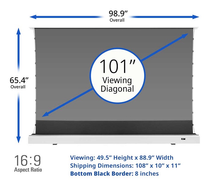 Màn chiếu điện Tab-tension 101-inch Elite Screens FTE101XH2-CLR