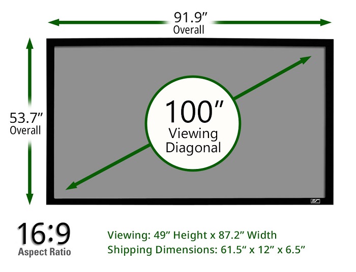 Màn chiếu 100-inch Elite Screens ER100DHD3