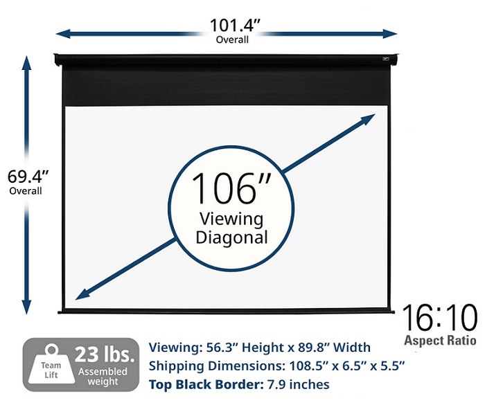 Màn chiếu điện 106-inch Elite Screens ELECTRIC106X