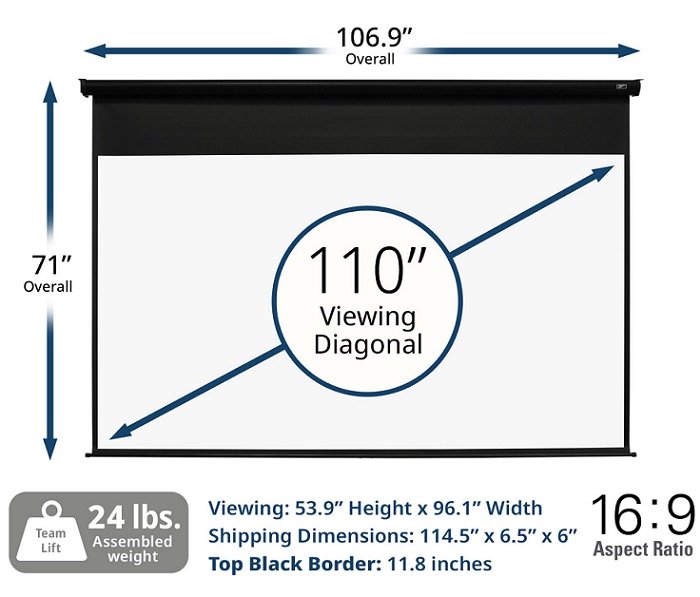 Màn chiếu điện 110-inch Elite Screens ELECTRIC110H