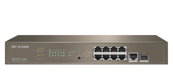 8-port Gigabit L3 Cloud Managed PoE Switch IP-COM G5310P-8-150W
