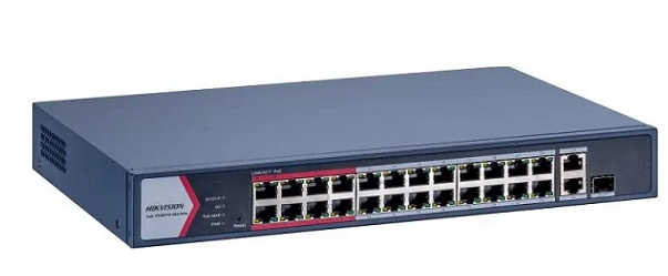 24 Port Fast Ethernet Smart PoE Switch HIKVISION DS-3E1326P-EI/M