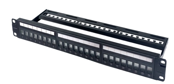 24-port CAT6A Patch Panel HEIZKA HEAP6AS124