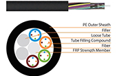 Cáp-phụ kiện HEIZKA | Outdoor Stranded Loose Tube Non-Metallic CSM Optical Fibre Cable HEIZKA HEFOLN122PE