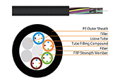 Cáp-phụ kiện HEIZKA | Outdoor Stranded Loose Tube Non-Metallic CSM Optical Fibre Cable HEIZKA HEFOLN040PE