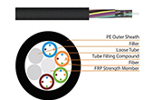 Cáp-phụ kiện HEIZKA | Outdoor Stranded Loose Tube Non-Metallic CSM Optical Fibre Cable HEIZKA HEFOLN483PE